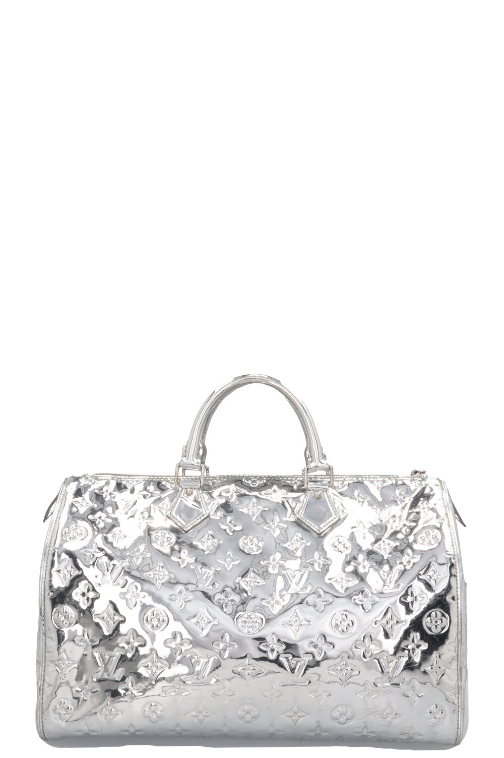 LOUIS VUITTON Speedy 35 Mirror Silver