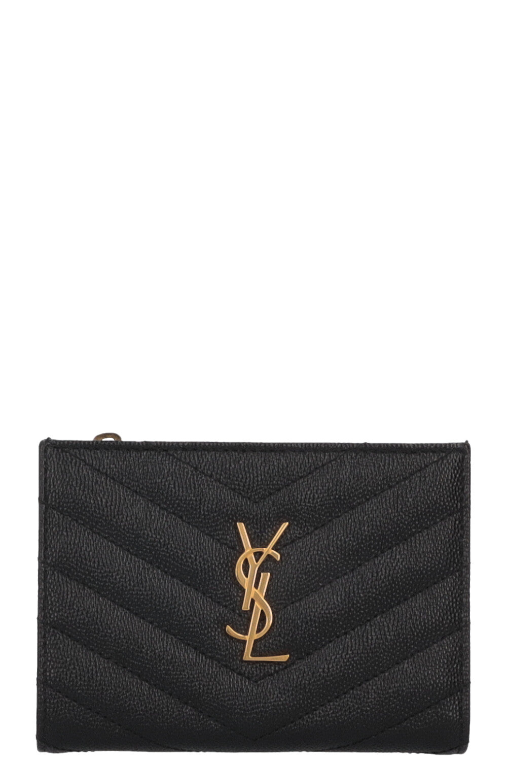 SAINT LAURENT Cassandre Wallet Black