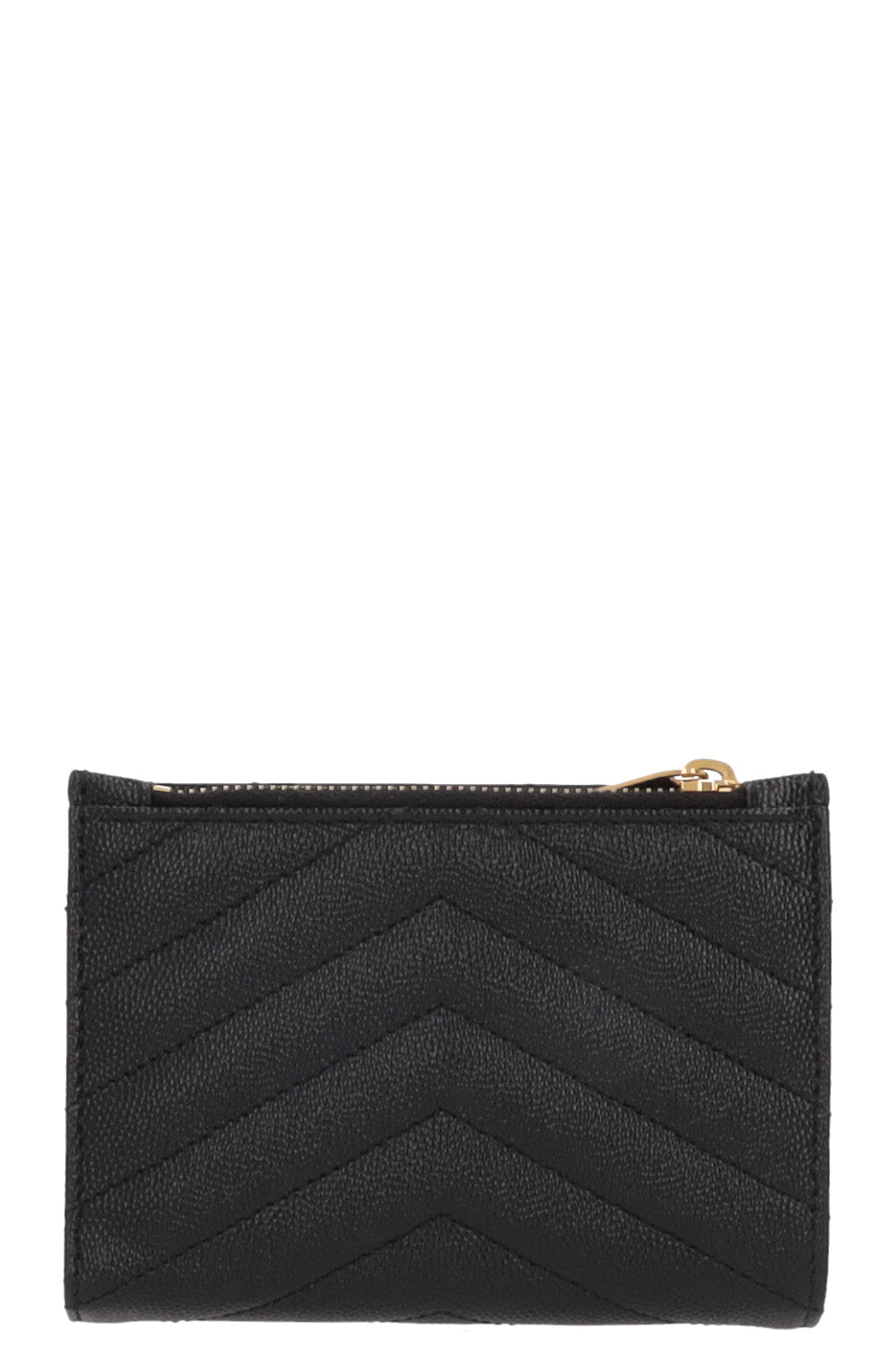 SAINT LAURENT Cassandre Wallet Black