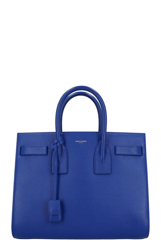 SAINT LAURENT Sac De Jour Small Leather Blue