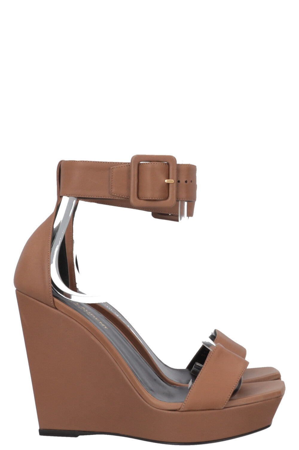 SAINT LAURENT Wedge Heels Brown