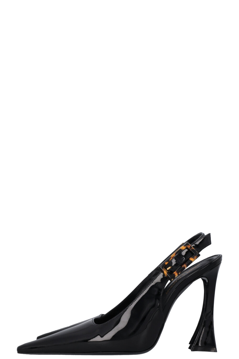 SAINT LAURENT Dune Slingback Heels Patent
