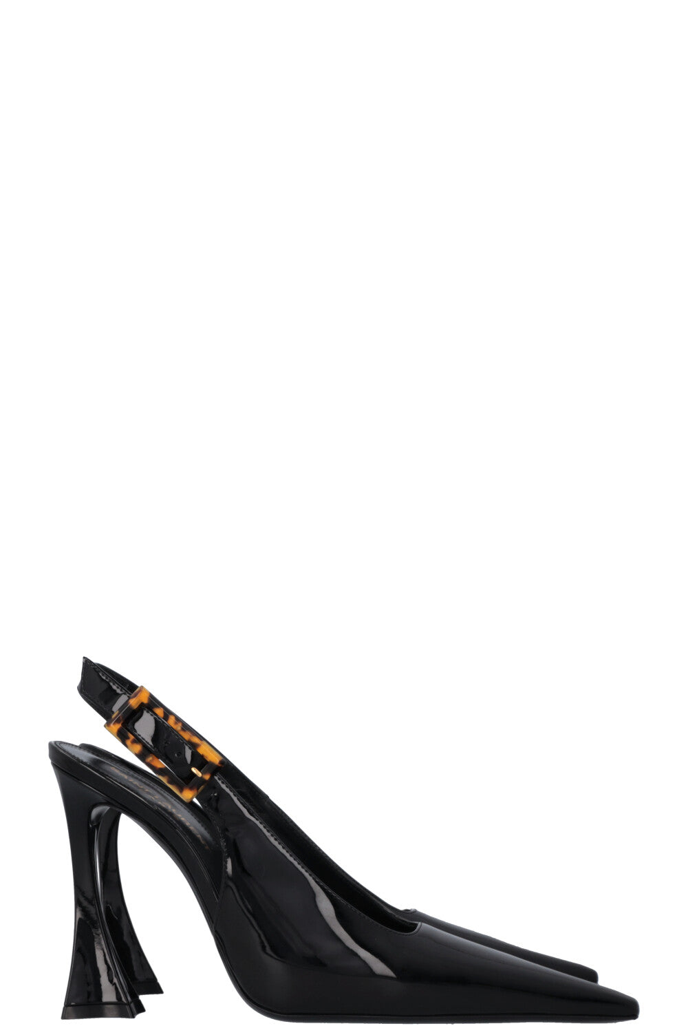 SAINT LAURENT Dune Slingback Heels Patent