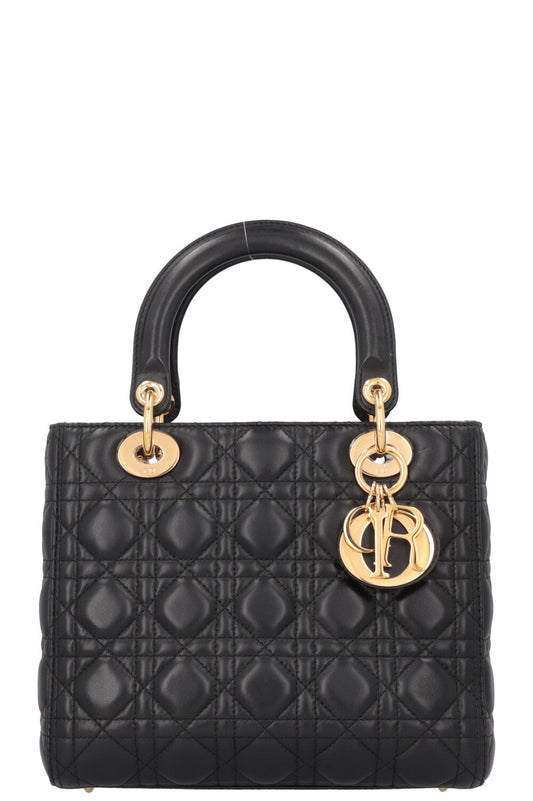 CHRISTIAN DIOR Medium Lady Dior Black