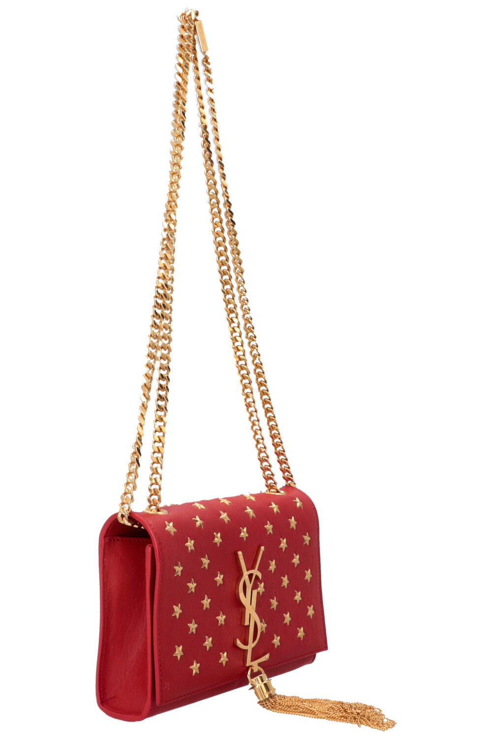 SAINT LAURENT WOC Kate Star Tassel Crossbody Bag Red
