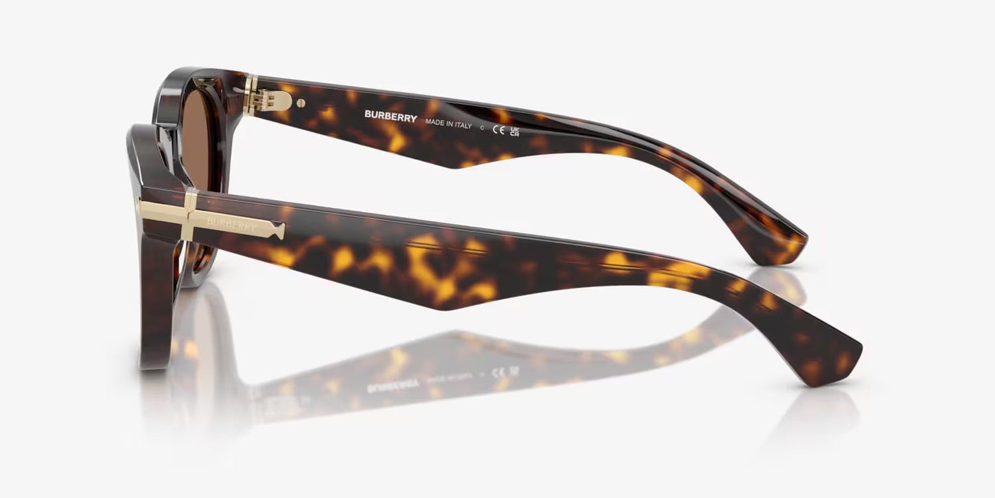 BURBERRY BE4439 SUNGLASSES IN DARK HAVANA