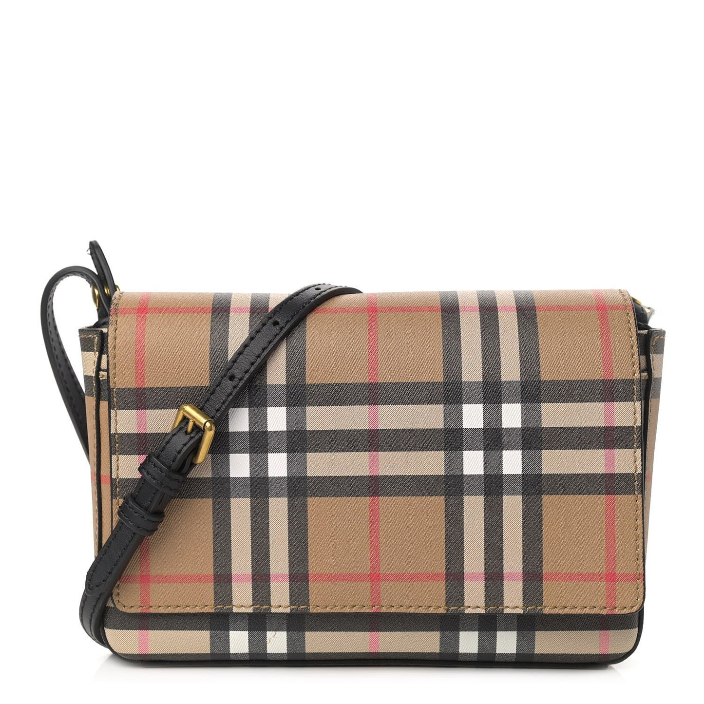 BURBERRY HOUSE CHECK TARTAN MIX HAMPSHIRE CROSSBODY BAG