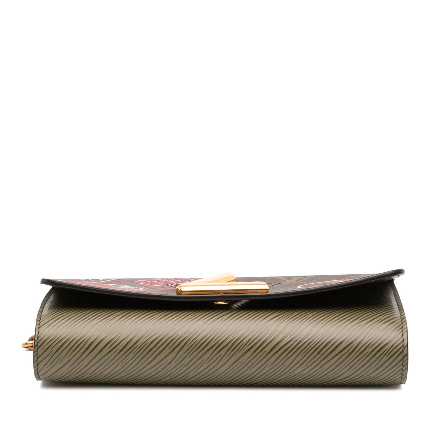 Brown Louis Vuitton Kansai Yamamoto Monogram and Epi Kabuki Twist Wallet on Chain Crossbody Bag