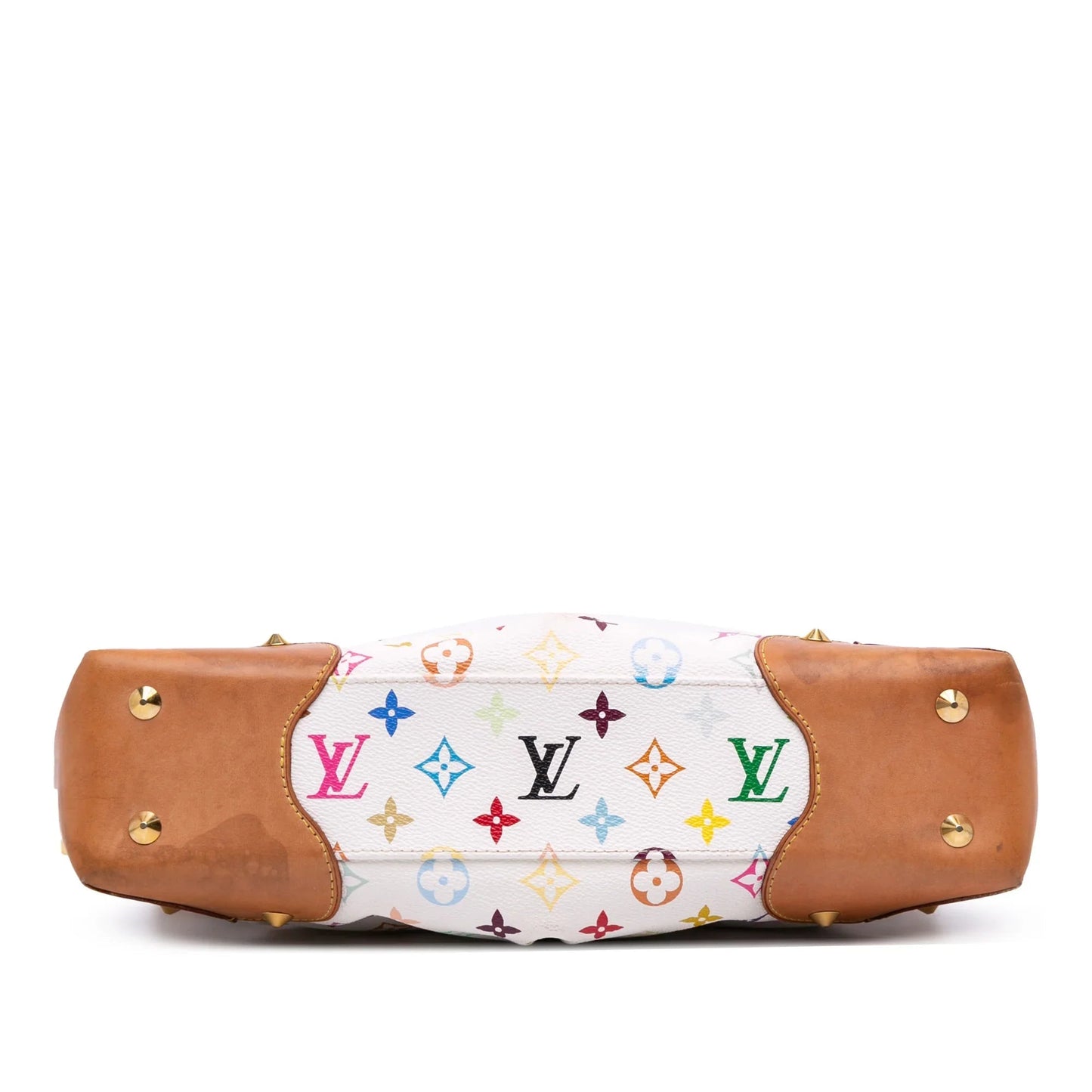White Louis Vuitton Monogram Multicolore Judy MM Satchel