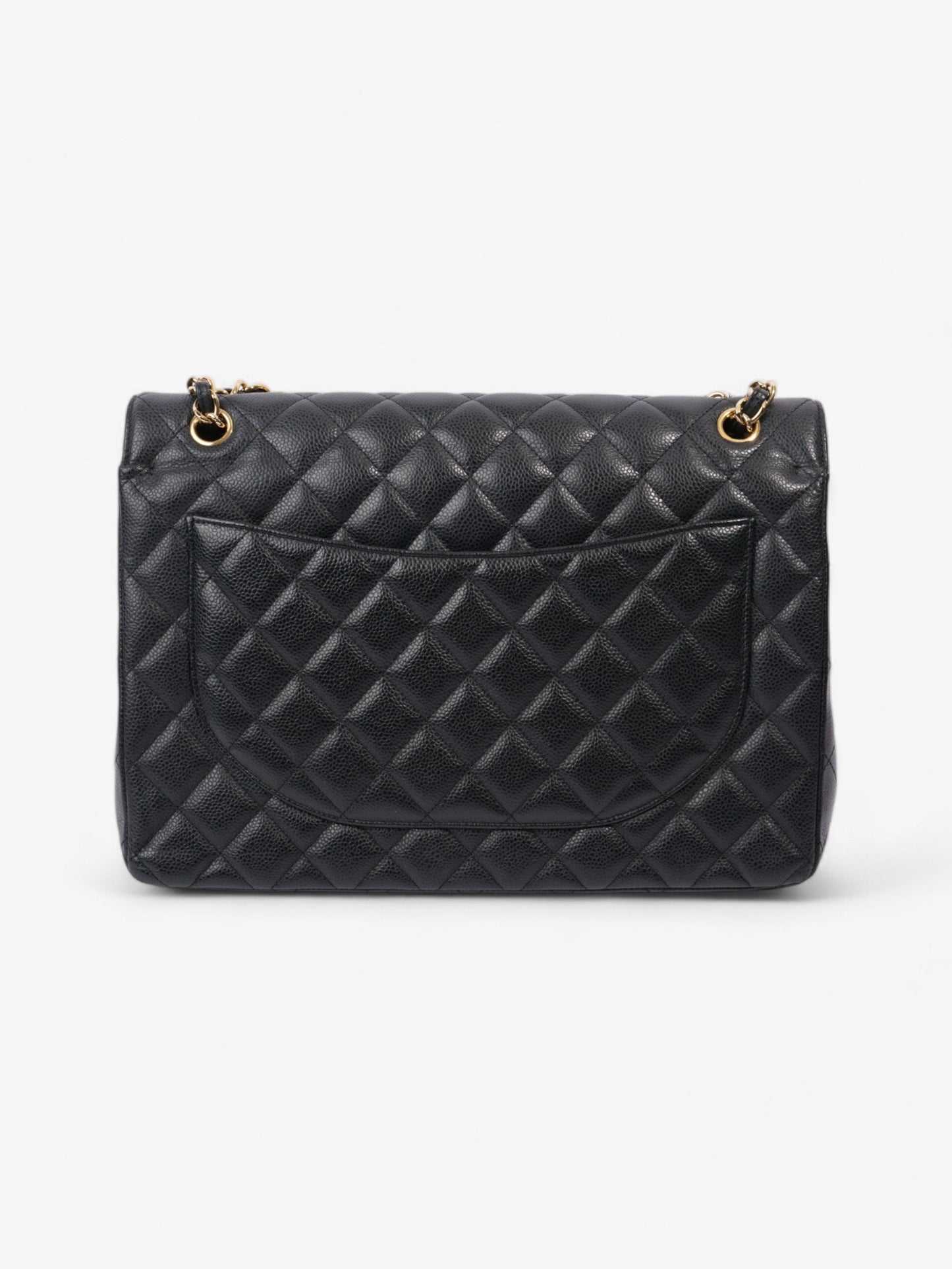 Chanel Classic Double Flap Black Caviar Leather Maxi