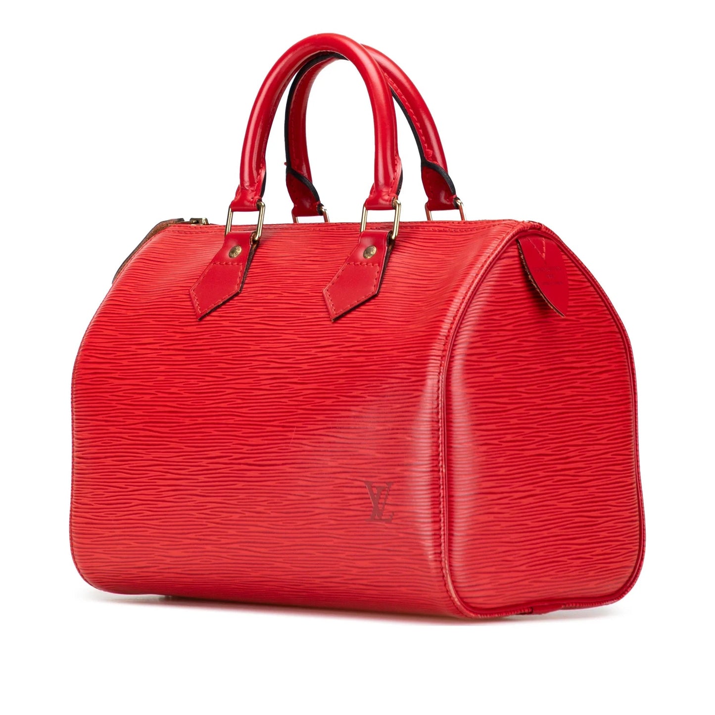 Red Louis Vuitton Epi Speedy 25 Boston Bag