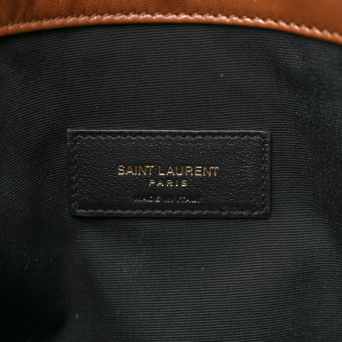 Saint Laurent Lambskin Matelasse Monogram Large Jamie 4.3 Pochon Light Fox