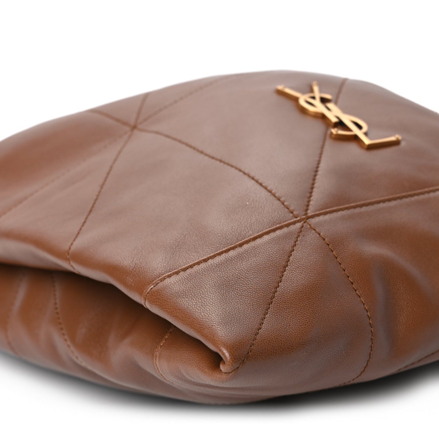 Saint Laurent Lambskin Matelasse Monogram Large Jamie 4.3 Pochon Light Fox