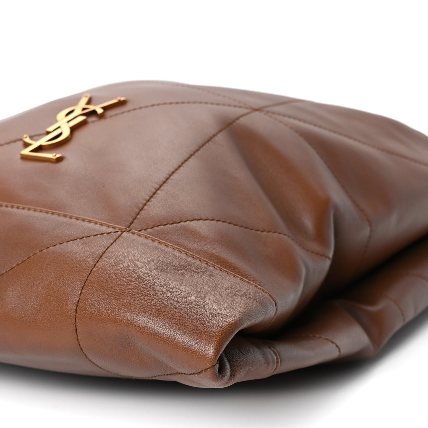 Saint Laurent Lambskin Matelasse Monogram Large Jamie 4.3 Pochon Light Fox
