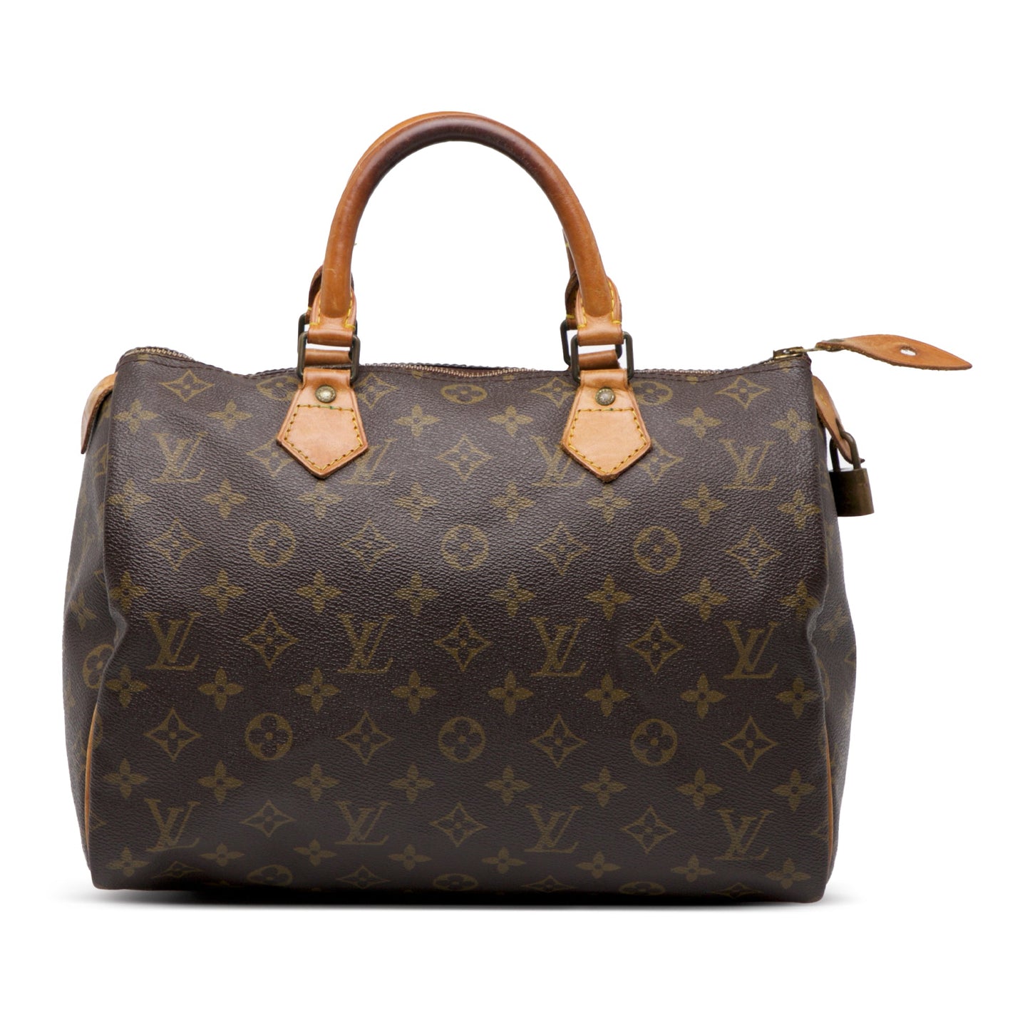 Brown Louis Vuitton Monogram Speedy 30 Boston Bag