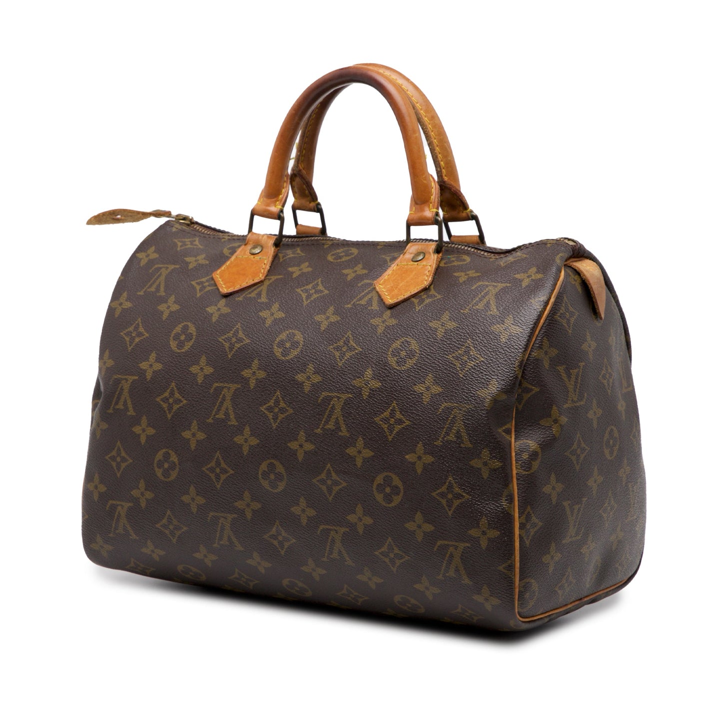 Brown Louis Vuitton Monogram Speedy 30 Boston Bag