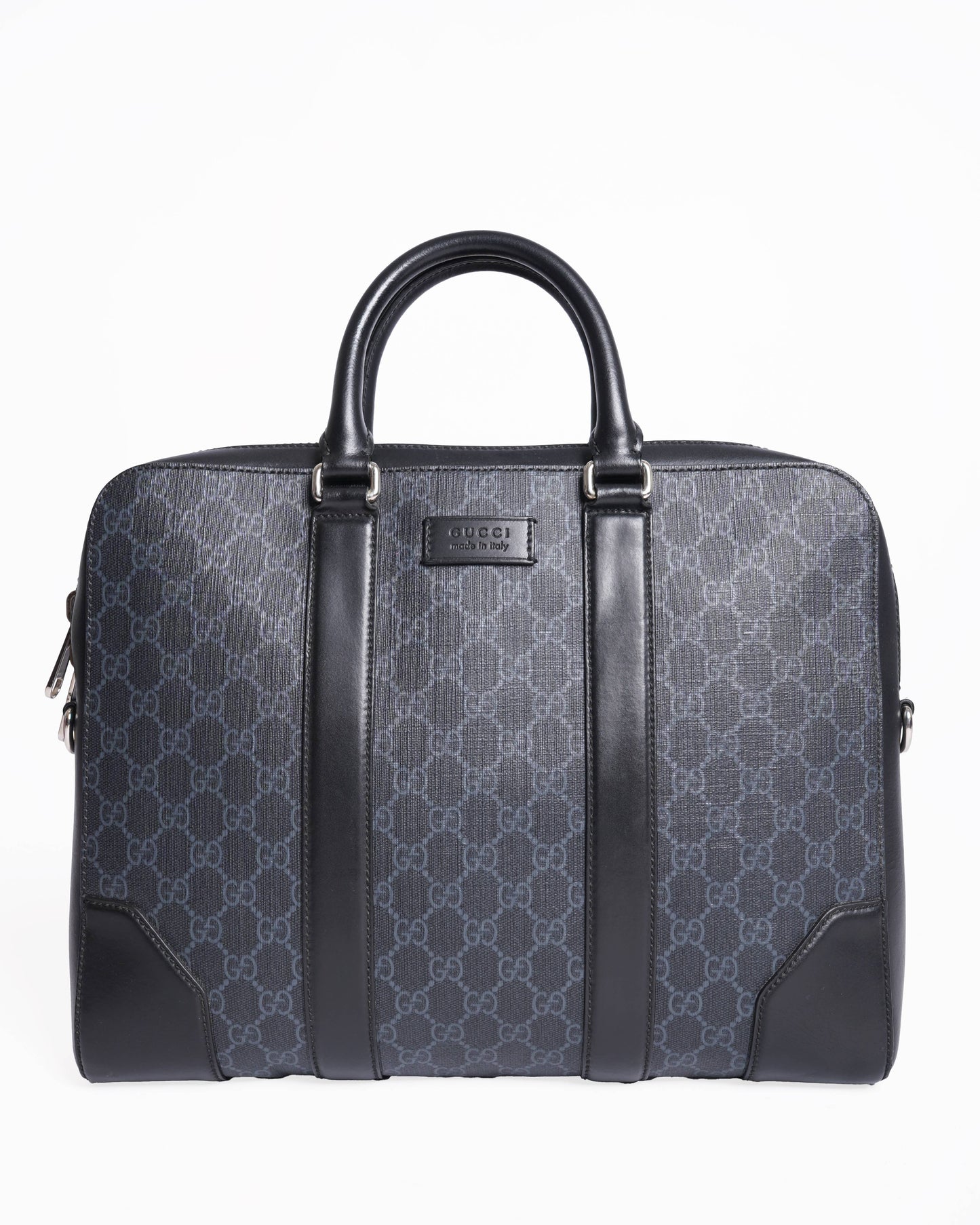 Gucci Monogram Leather Canvas Handbag