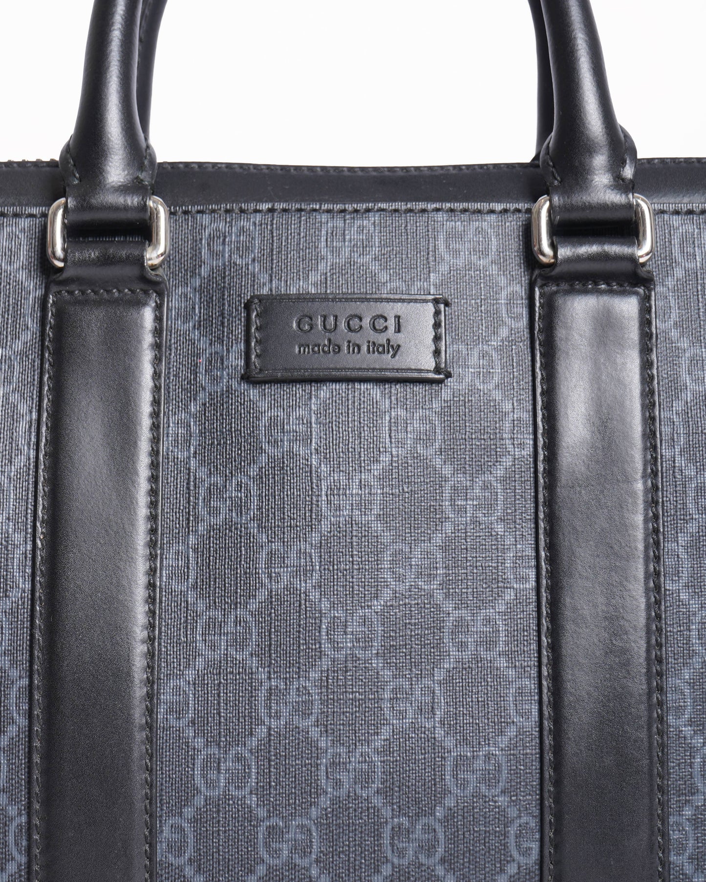 Gucci Monogram Leather Canvas Handbag