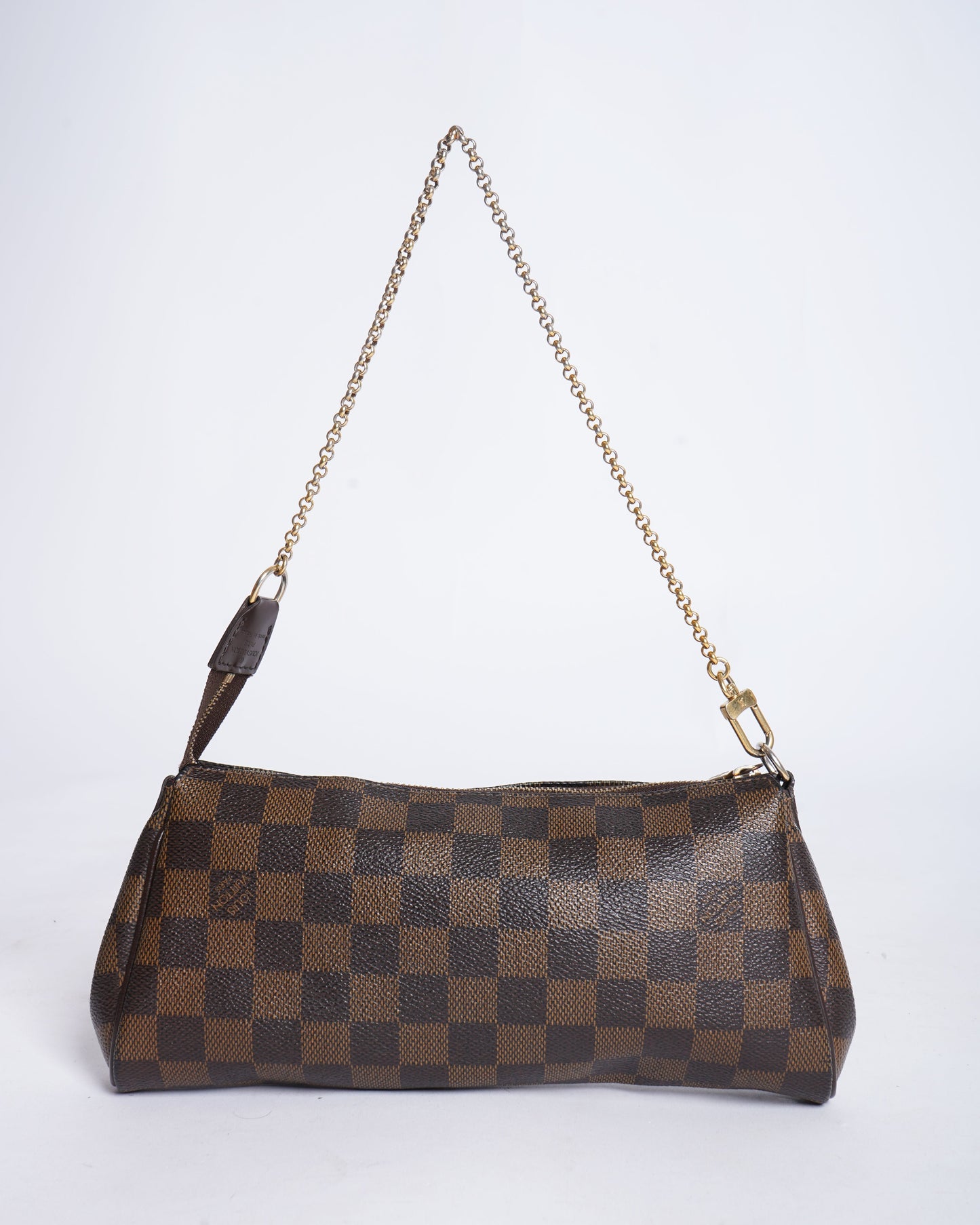Louis Vuitton Damier Ebene Eva Pochette Clutch Bag