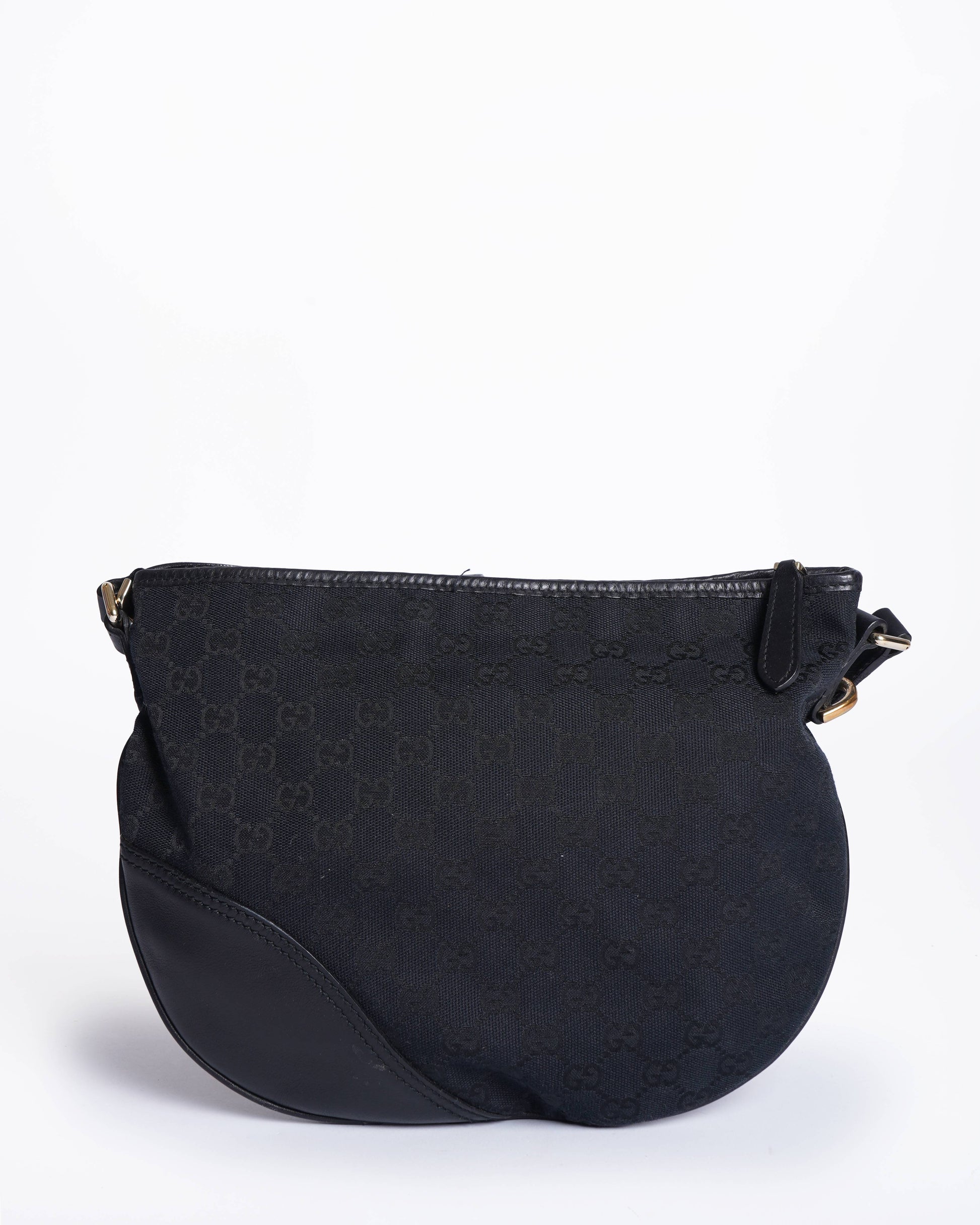 Gucci Lou Monogram Leather Canvas Crossbody