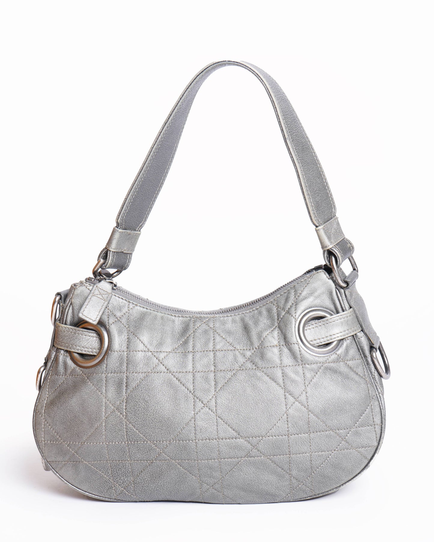 Christian Dior Cannage Leather Hobo Bag