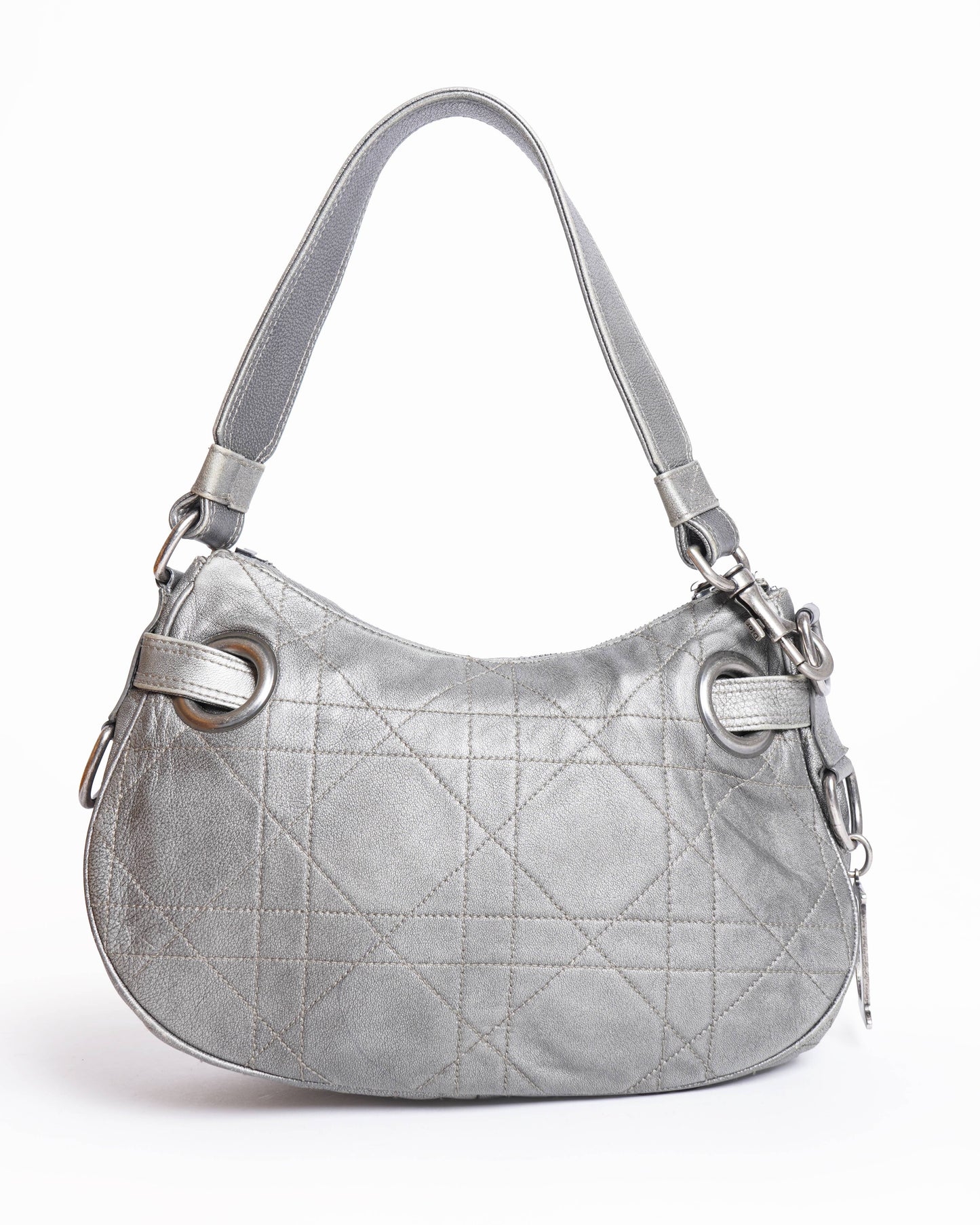Christian Dior Cannage Leather Hobo Bag