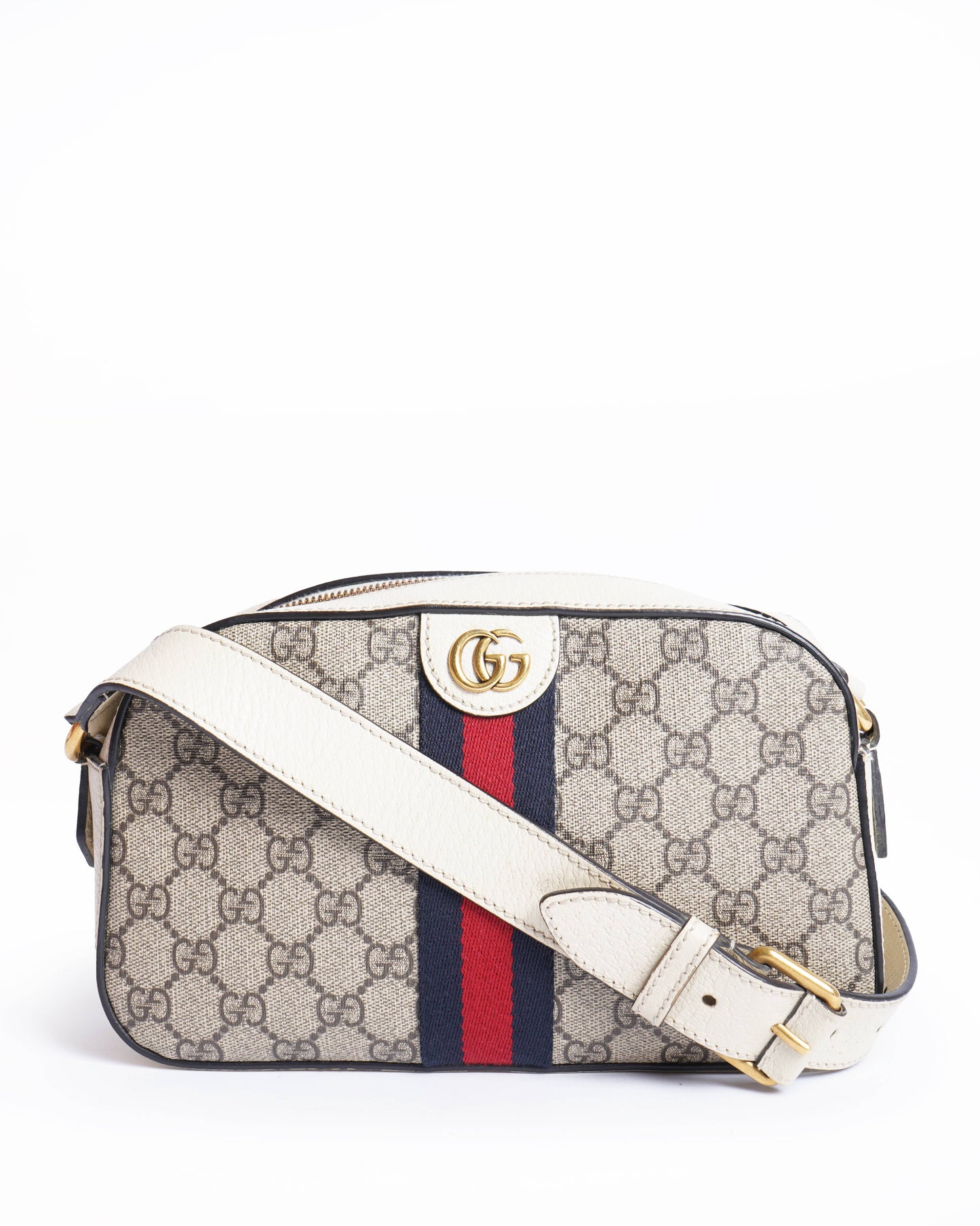 Gucci Lou Leather Canvas Crossbody