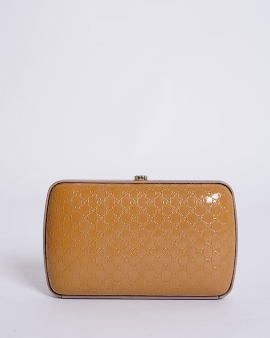 Gucci Monogram Leather Clutch
