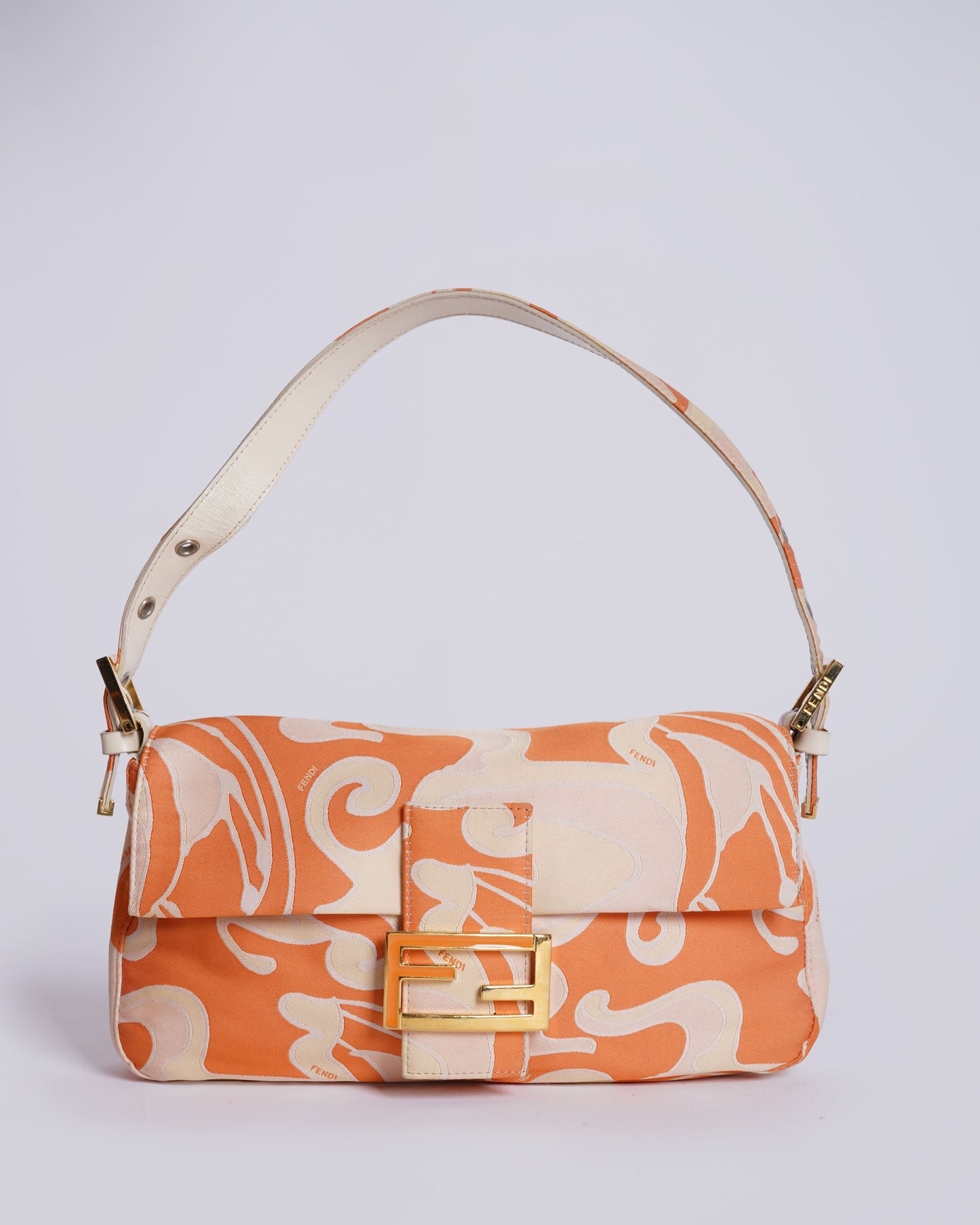 Fendi  Silk Baguette