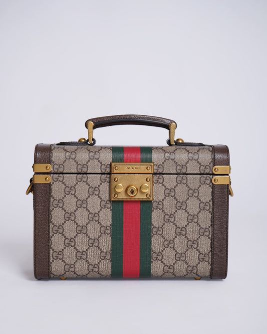 Gucci Monogram Leather Canvas Crossbody