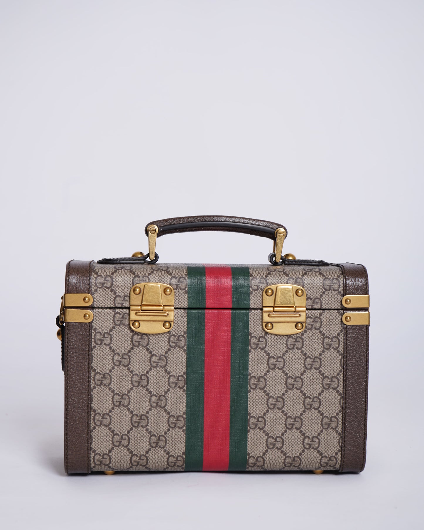 Gucci Monogram Leather Canvas Crossbody