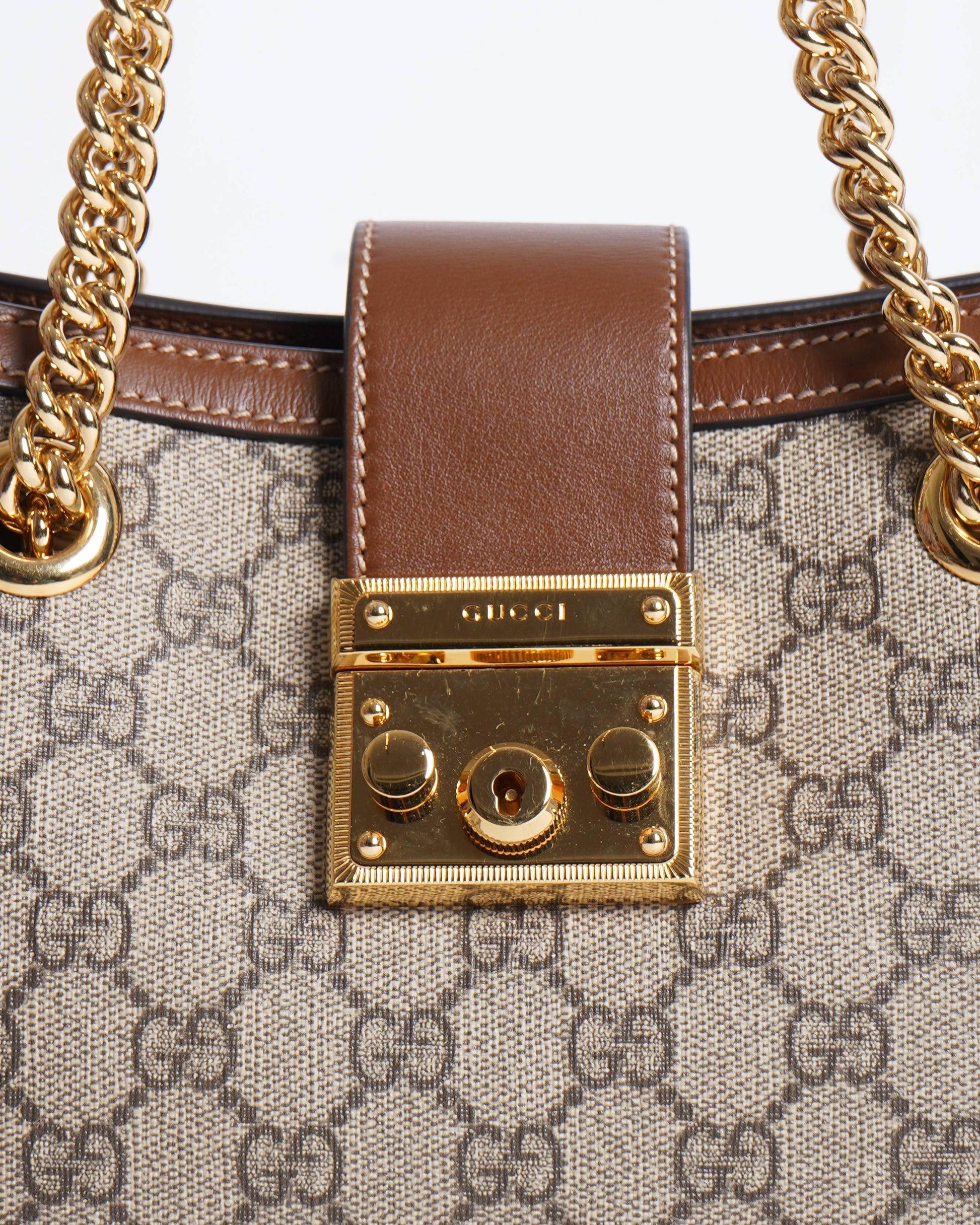 Gucci Lou Chain Leather Shoulder Bag
