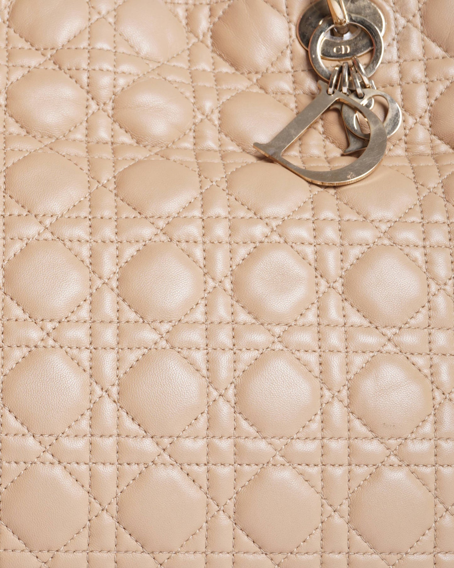 Christian dior large soft cannage shopper tote bag