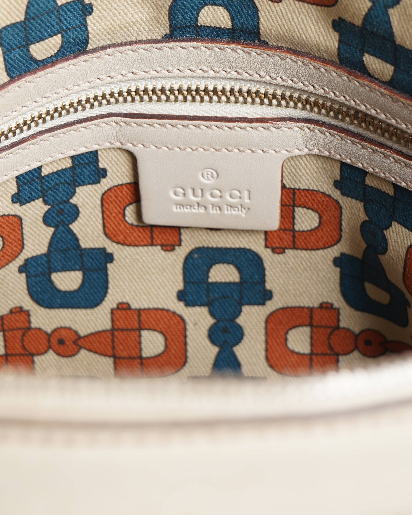 Gucci Monogram Leather Top Handle Handbag