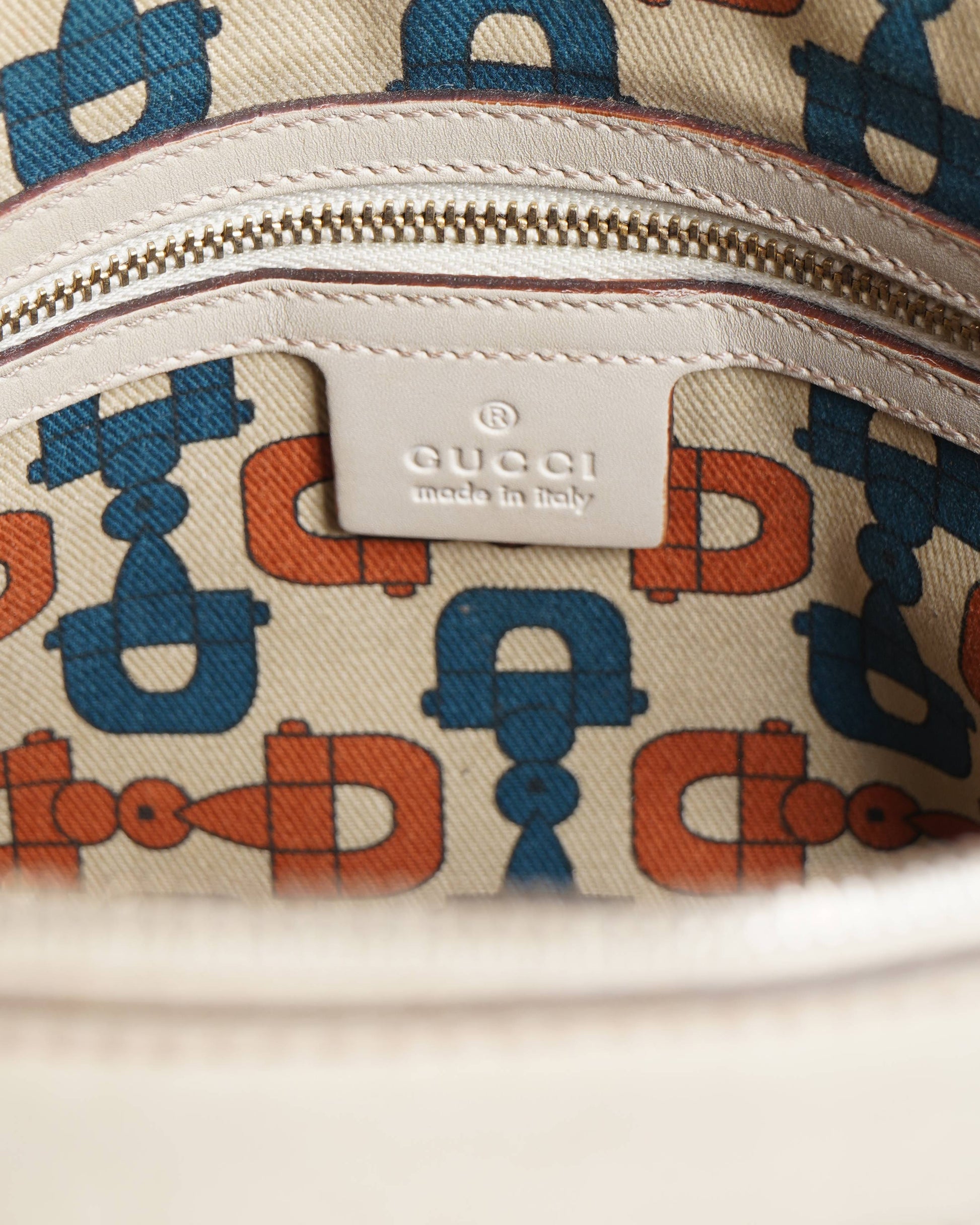 Gucci Monogram Leather Top Handle Handbag