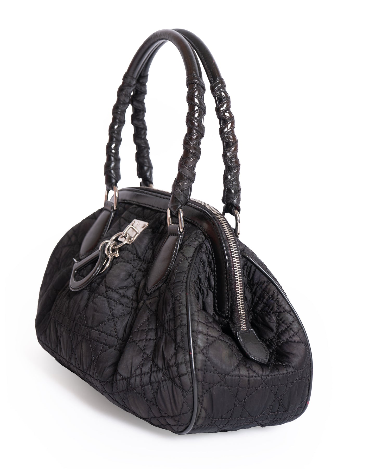 Christian Dior  Satin Cannage Charming Doctors Bag Black