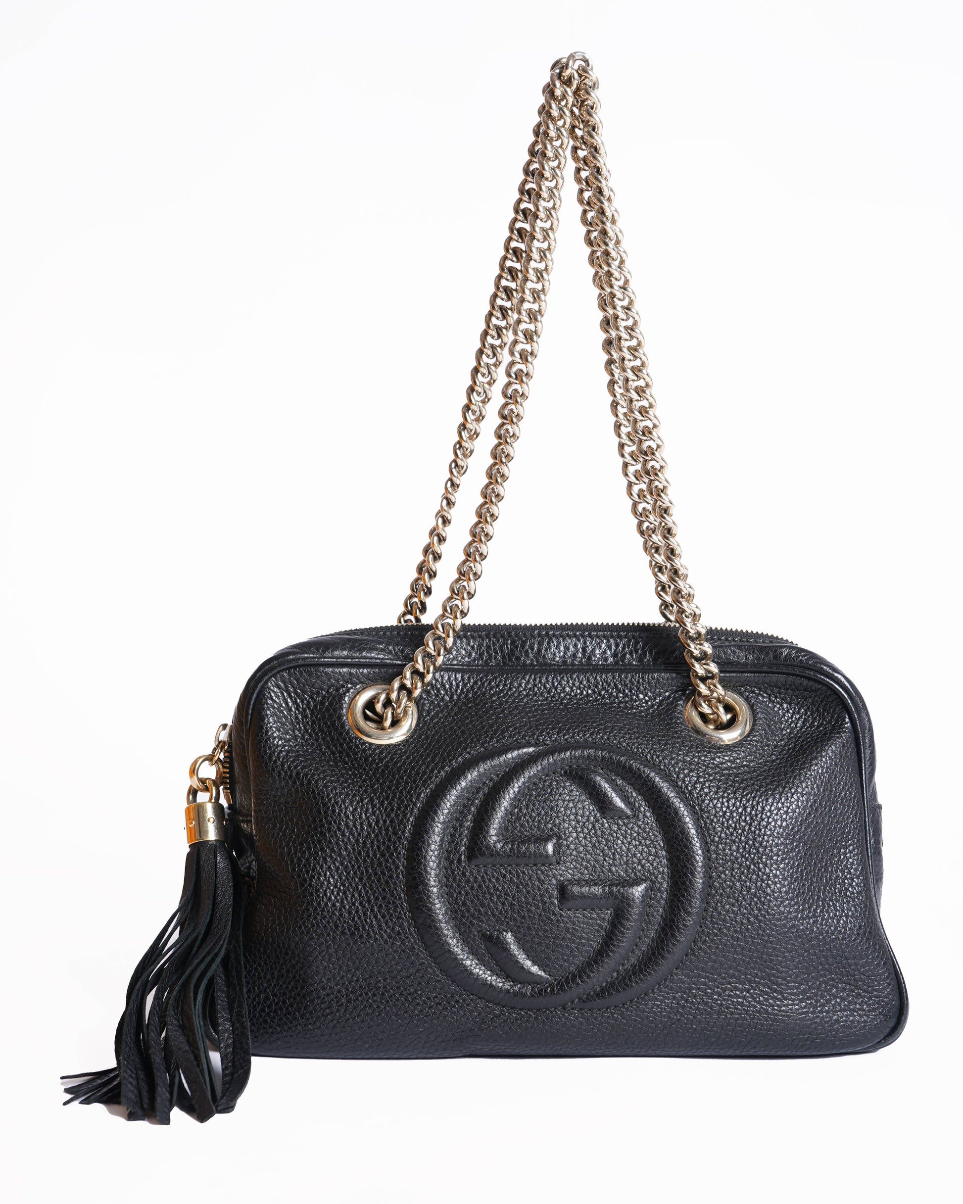 Gucci Lou Chain Leather Shoulder Bag