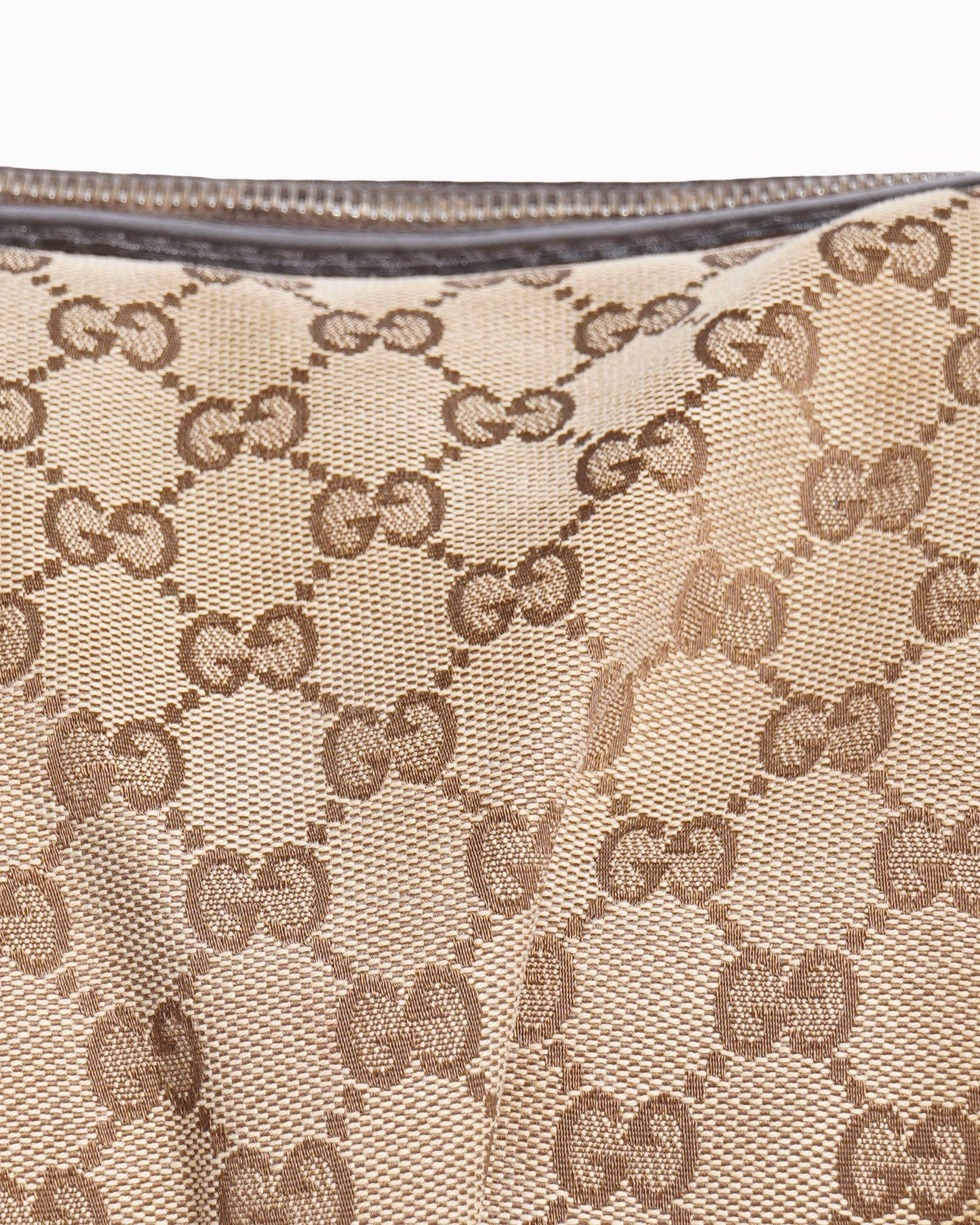 Gucci Monogram Leather Canvas Shoulder Bag