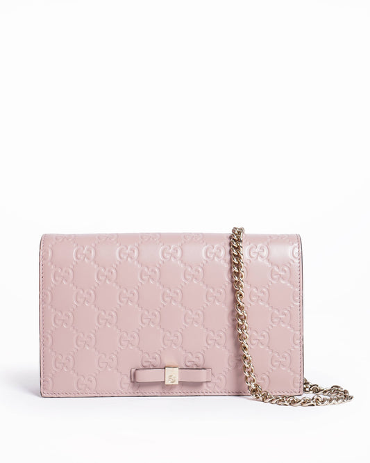 Gucci Monogram Chain Leather Crossbody
