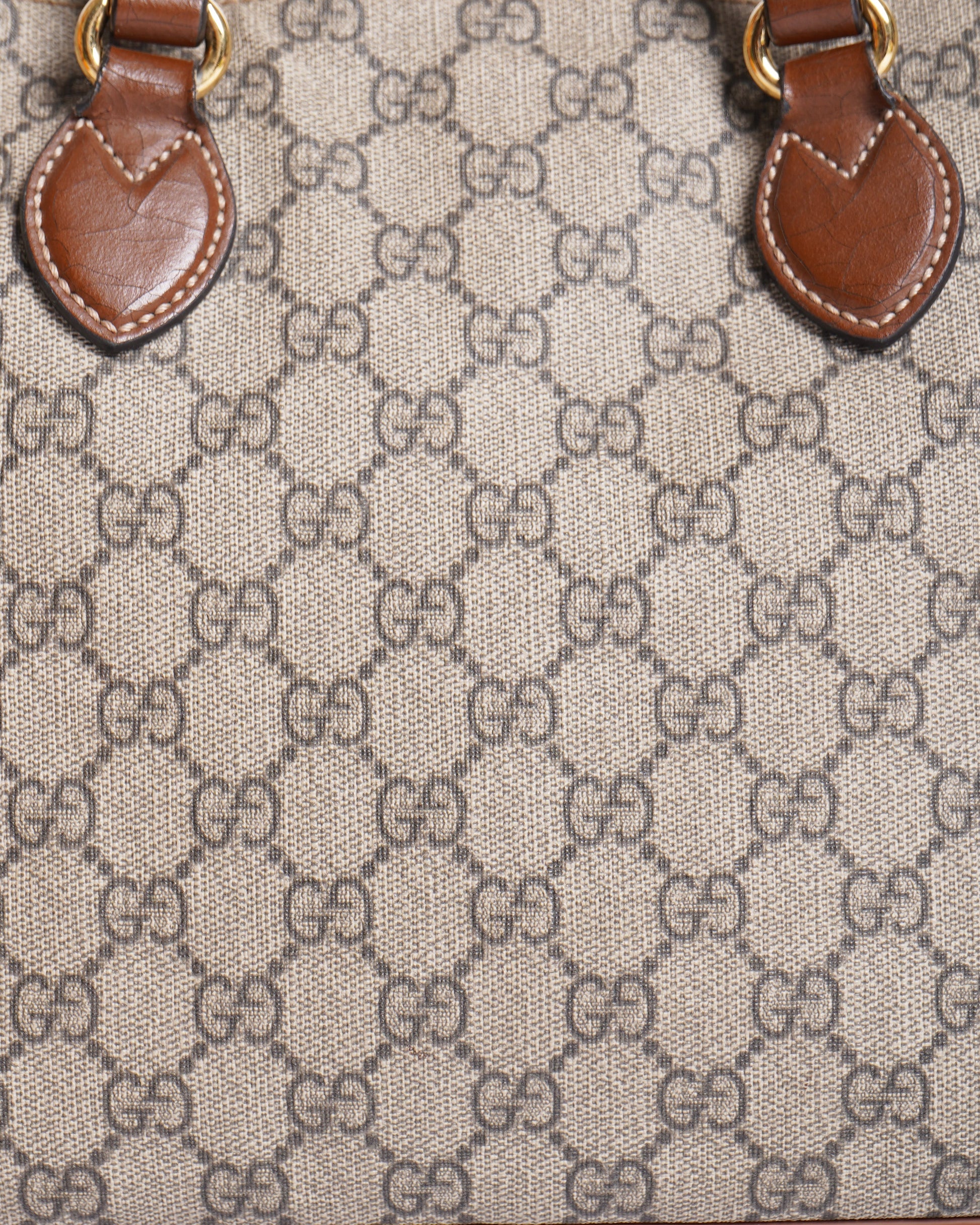 Gucci Leather Canvas Tote