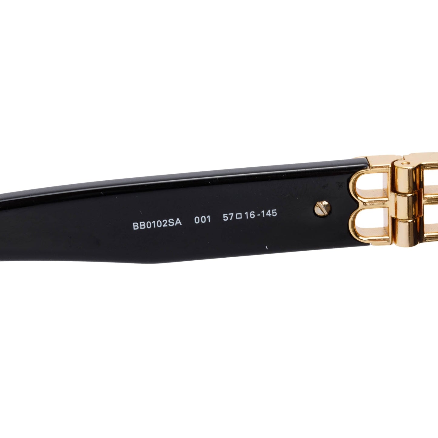 Balenciaga BB0102SA Black Acetate Square Sunglasses