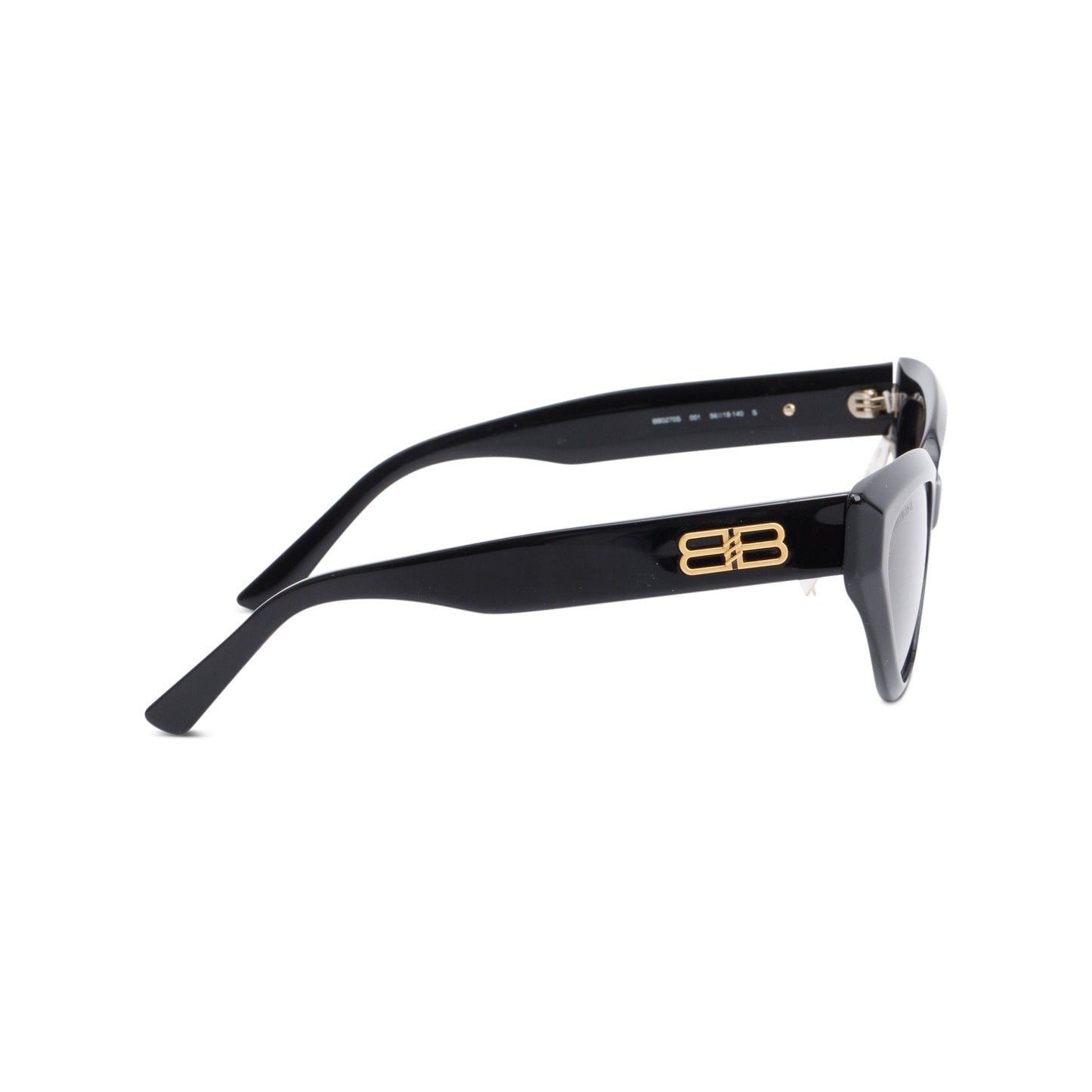 Balenciaga BB0270S Black Acetate Cat-Eye Sunglasses