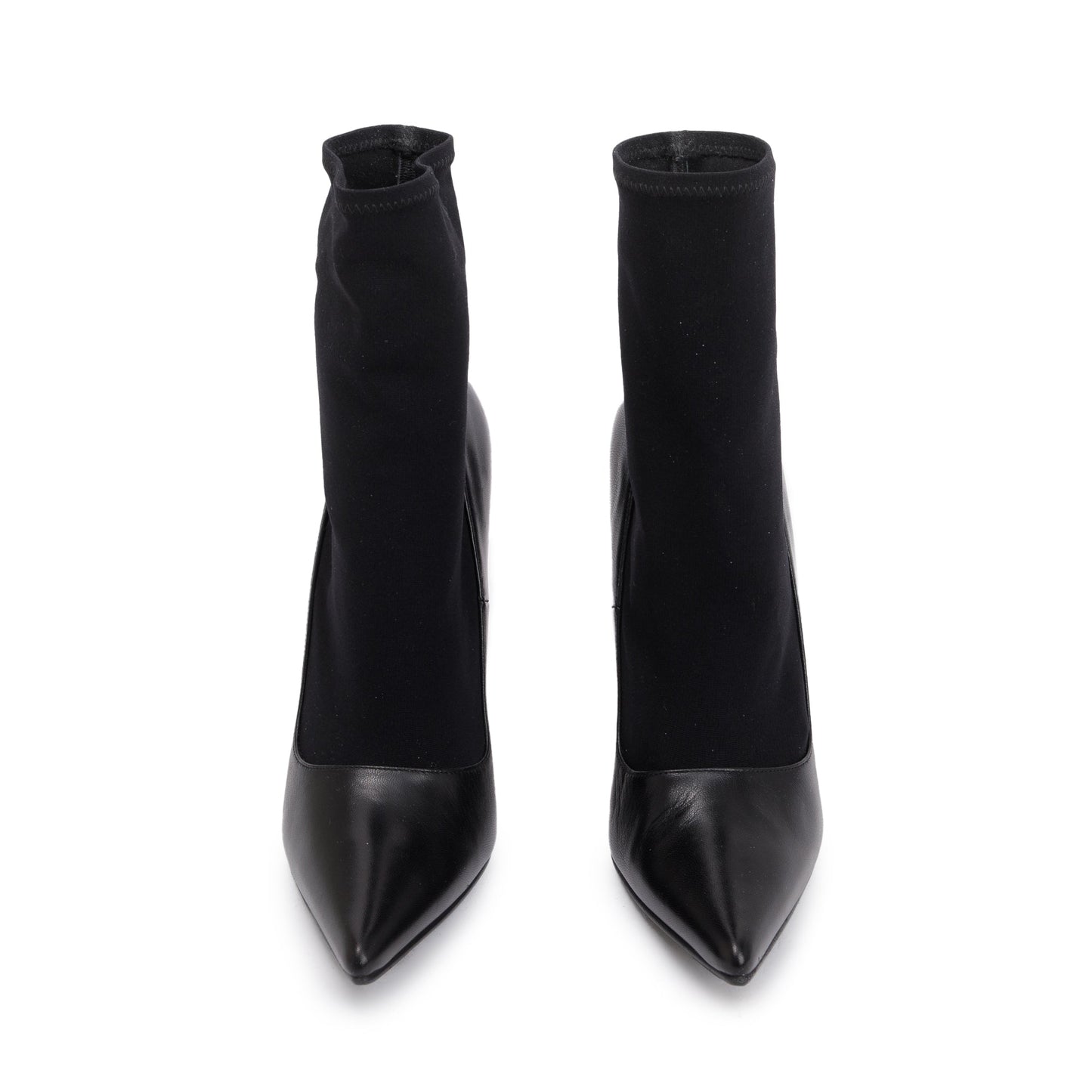 Balenciaga Black Spandex & Leather Knife 110 Bootie , Size 36