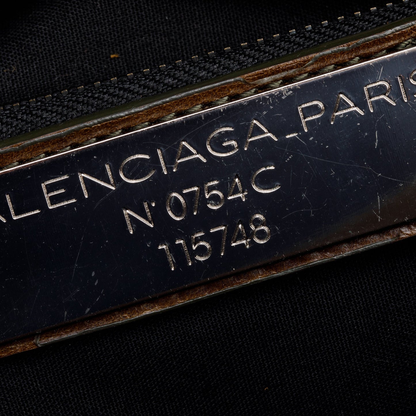 Balenciaga Brown Agneau Leather Le City Medium Bag