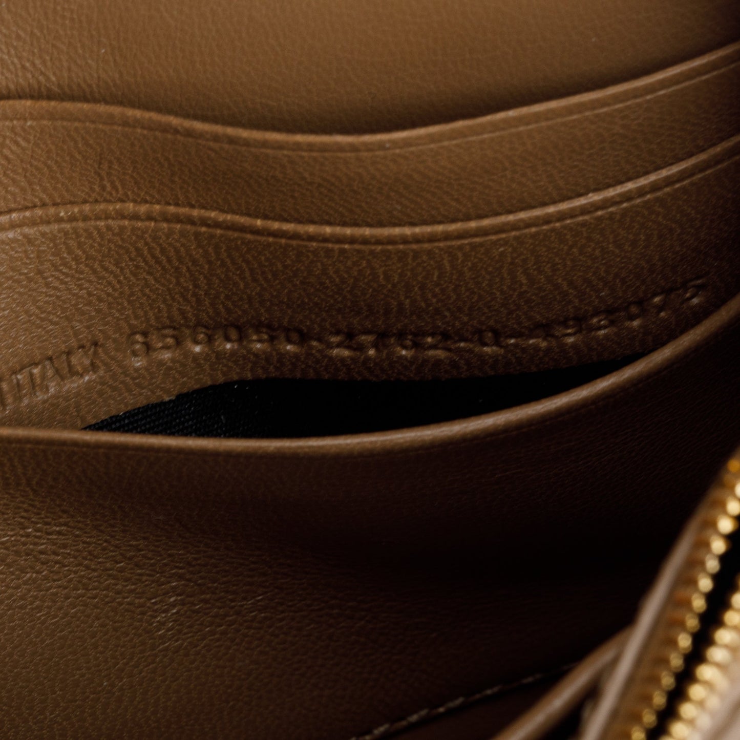 Balenciaga Brown BB Canvas Hourglass Wallet on Chain