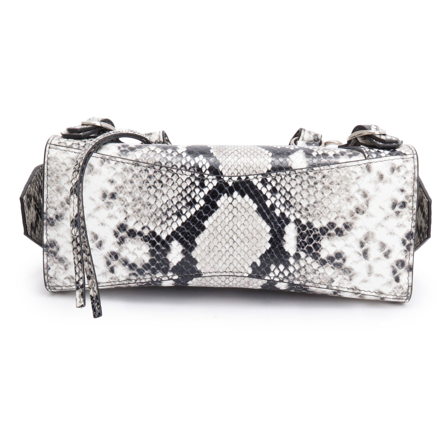 Balenciaga Grey Python Embossed Neo Classic Mini City Bag