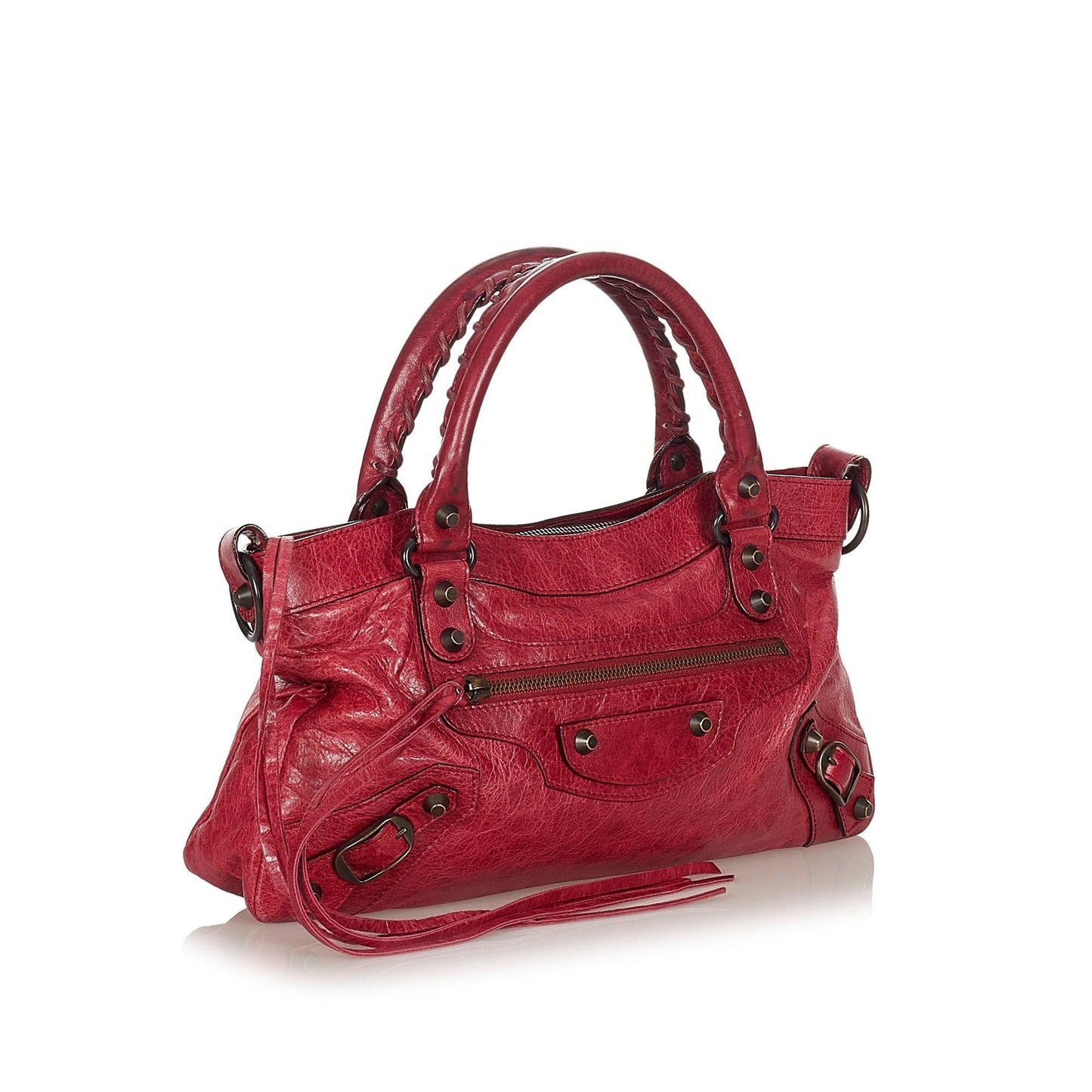 Luxury Balenciaga Trending 2026 Motocross Classic First Leather Satchel (SHG-22045)