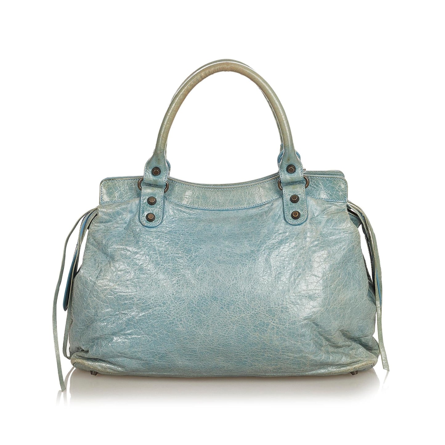 Luxury Balenciaga Trending 2026 Motocross Classic Step Leather Handbag (SHG-25897)