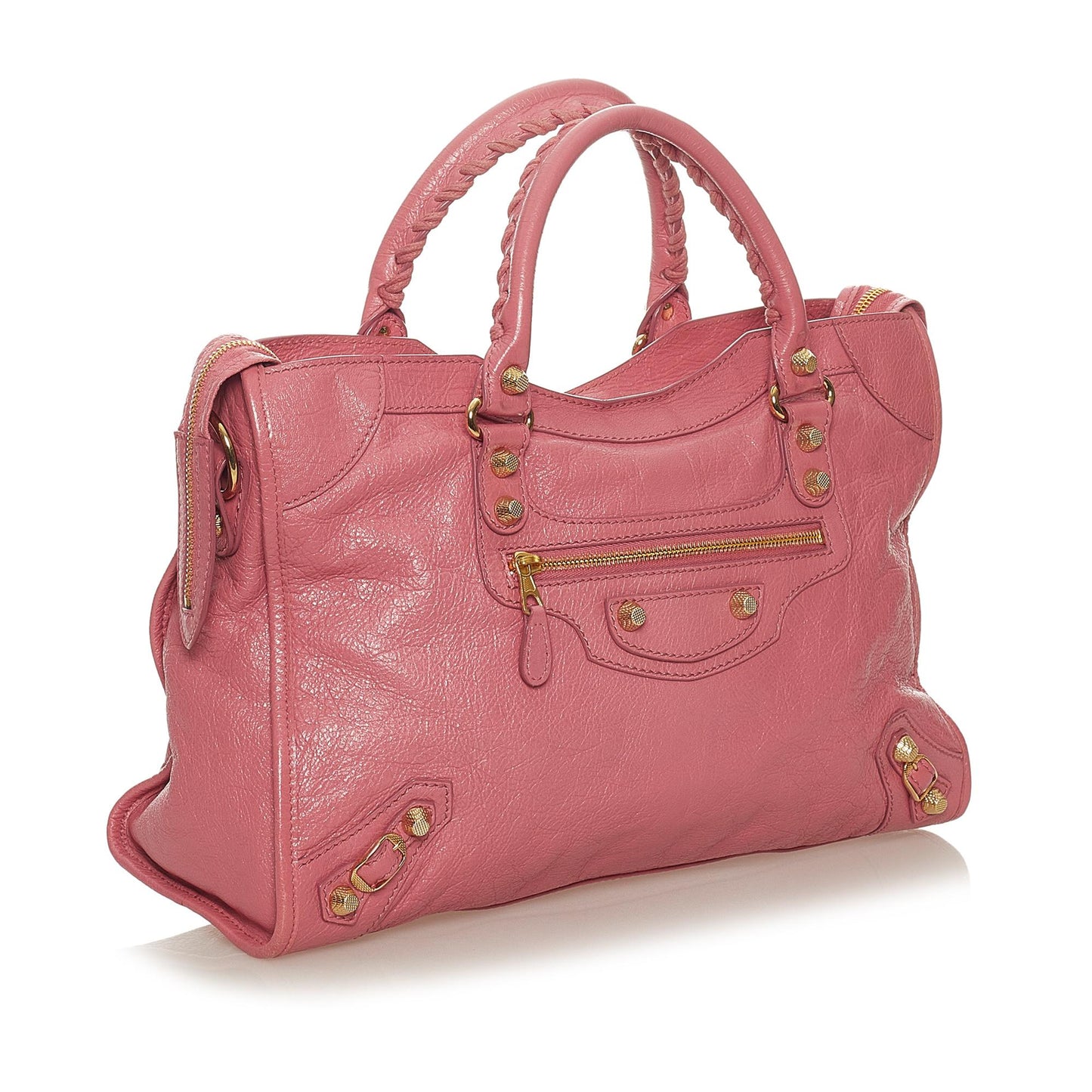 Luxury Balenciaga Trending 2026 Motocross Giant 12 City Lambskin Leather Satchel (SHG-27444)