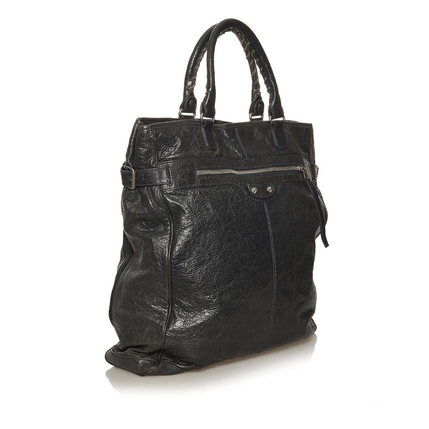 Luxury Balenciaga Trending 2026 Motocross Hexagon Lambskin Leather Tote Bag (SHG-28781)